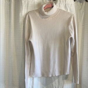 Y2K Polo by Ralph Lauren Cream Long Sleeve Turtleneck Top